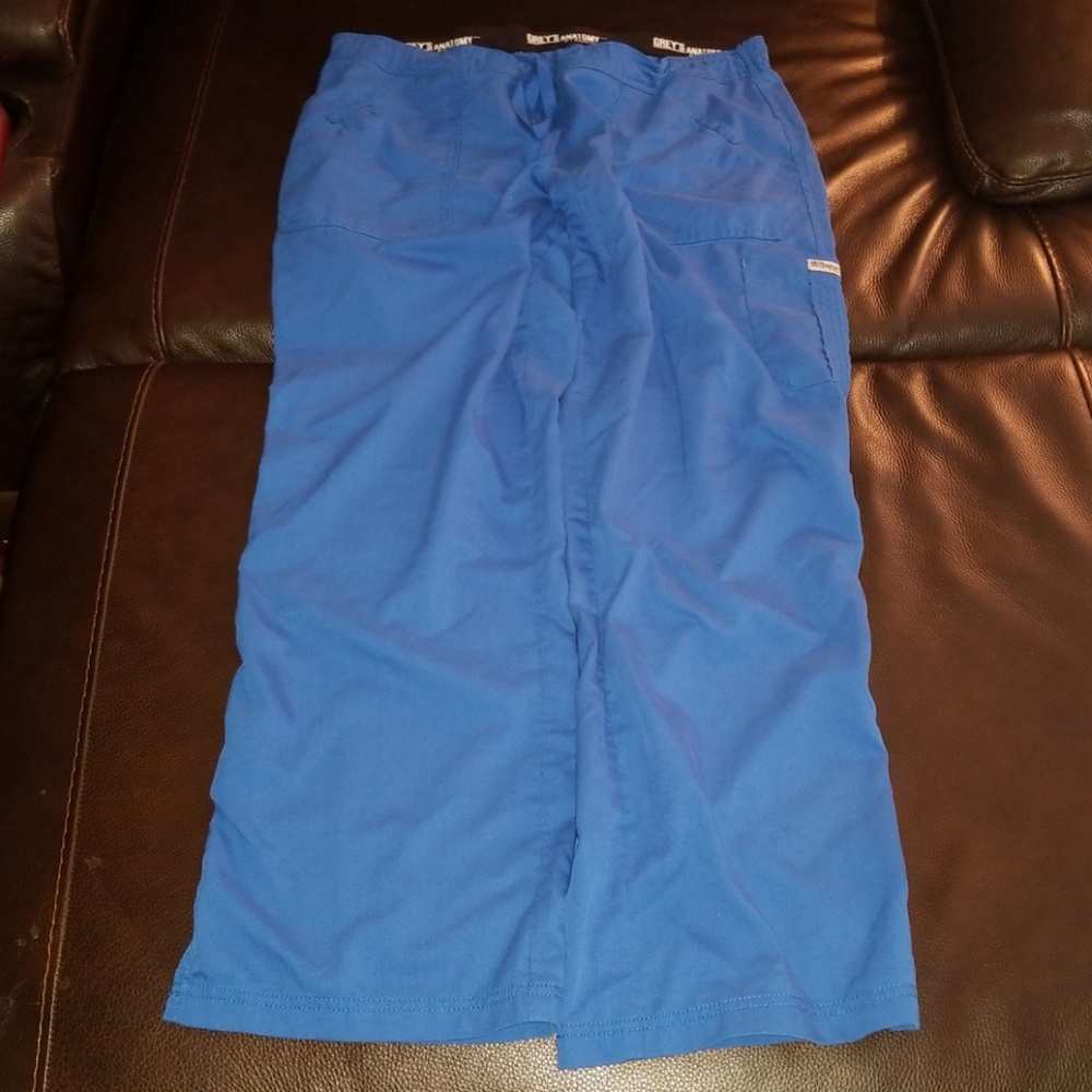 Grey's anatomy large petite royal blue scrub pant
